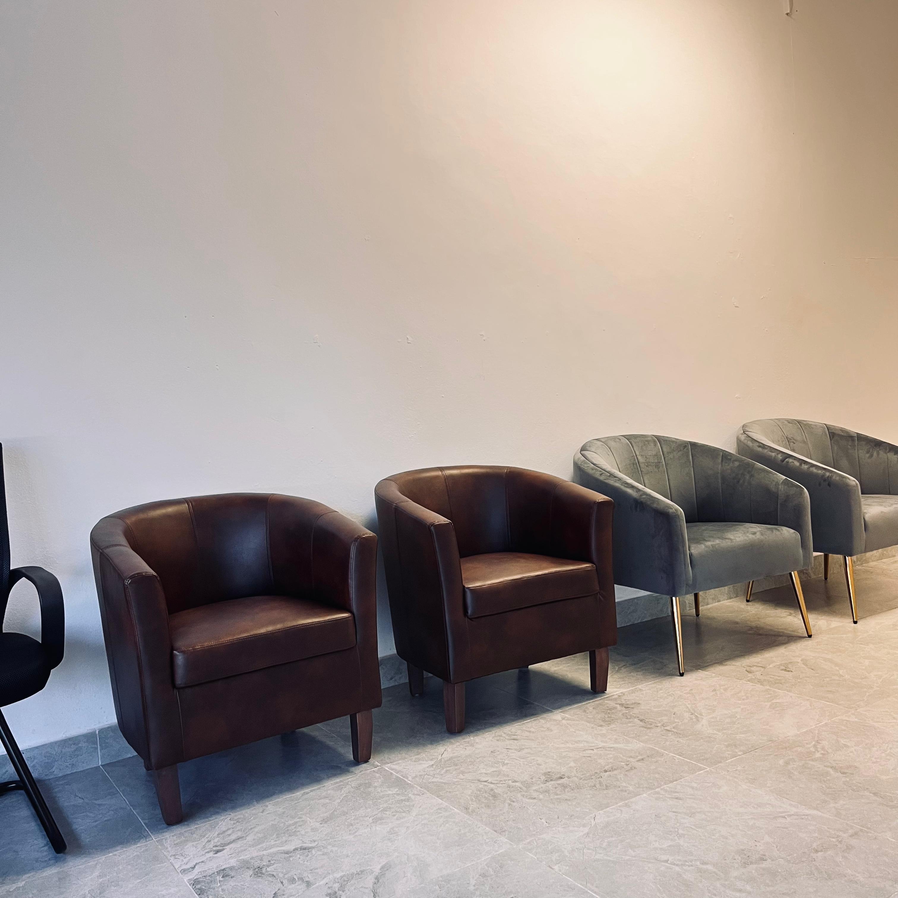 Modern medical waiting area